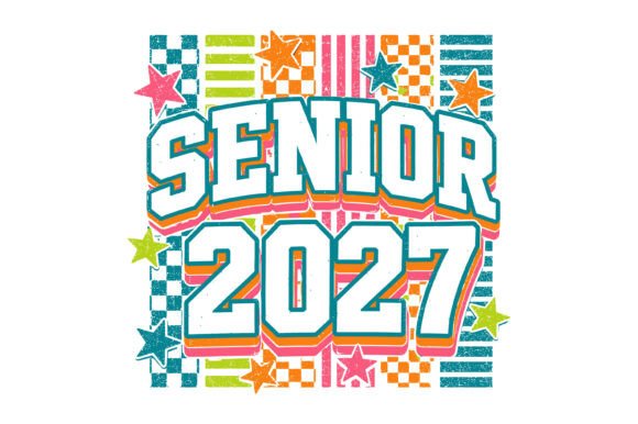Download Senior 2027 Retro PNG - Retro Collection