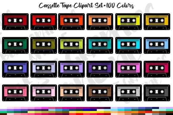 Download Cassette Tape Clipart, Retro Record Tape - Retro Collection