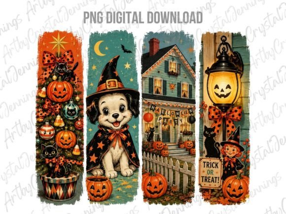 Download Retro Holiday Halloween Brushstroke PNG - Retro Collection