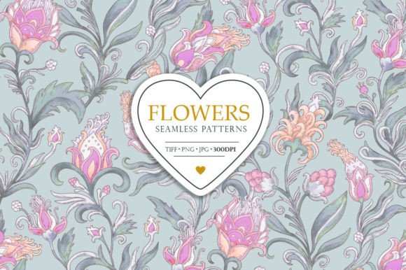 Download Flowers Seamless Pattern - Flowers Collection